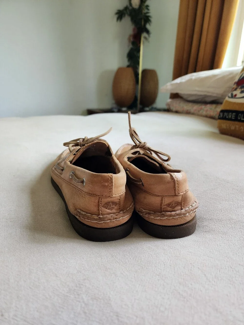 Men's Sperry Leather Classic Boat Shoes in Tan